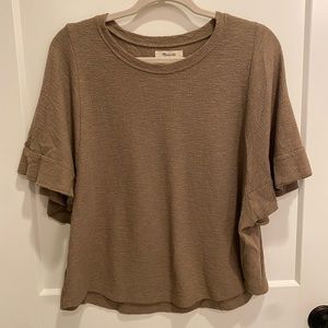 Madewell sage green shirt
